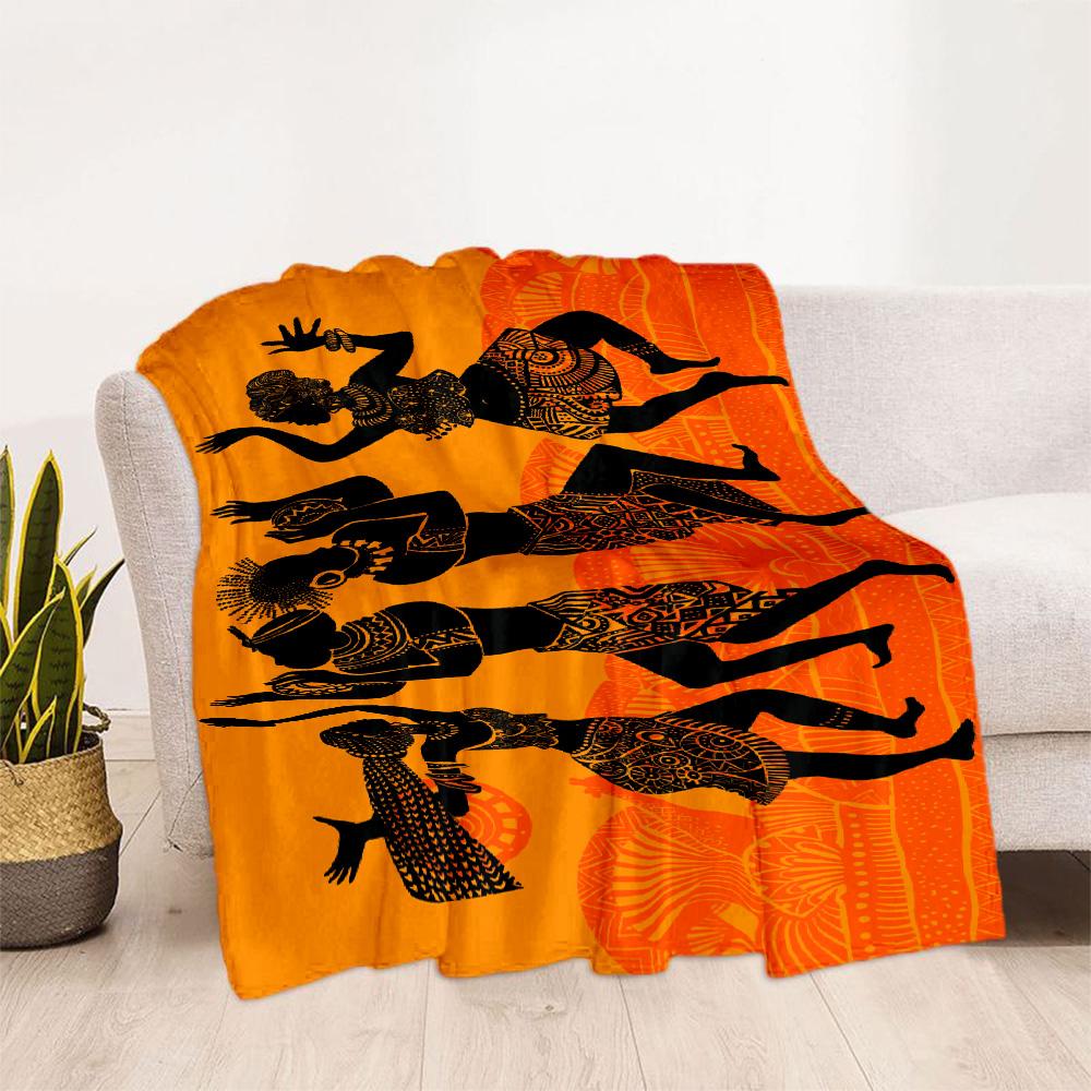 African Style Blanket Soft & Cozy Perfect for Sofa Couch Office Four Seasons Universal Warmthful Decor Perfect Gift for Relatives and Friends