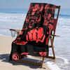 Ultra-Soft Beach Towel with boxing Theme,Ideal for Pool - Camping, Diving - Perfect Travel Essential, Vibrant Beach Towel.