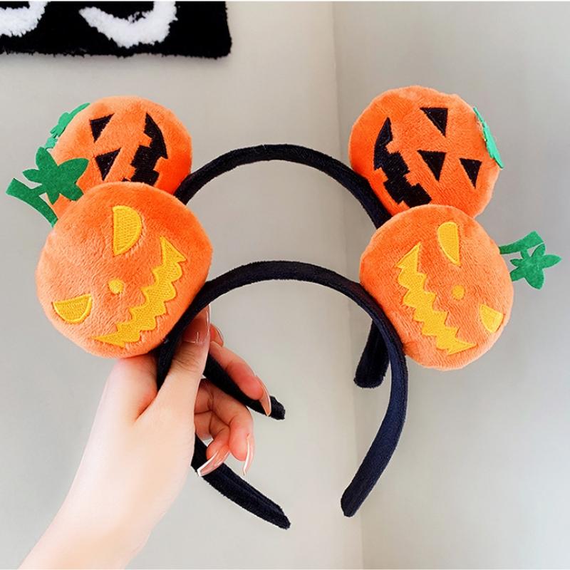Halloween Funny Pumpkin Hair Band Cute Cartoon Personality Festival Event Dressing Props Performance Photography Headwear