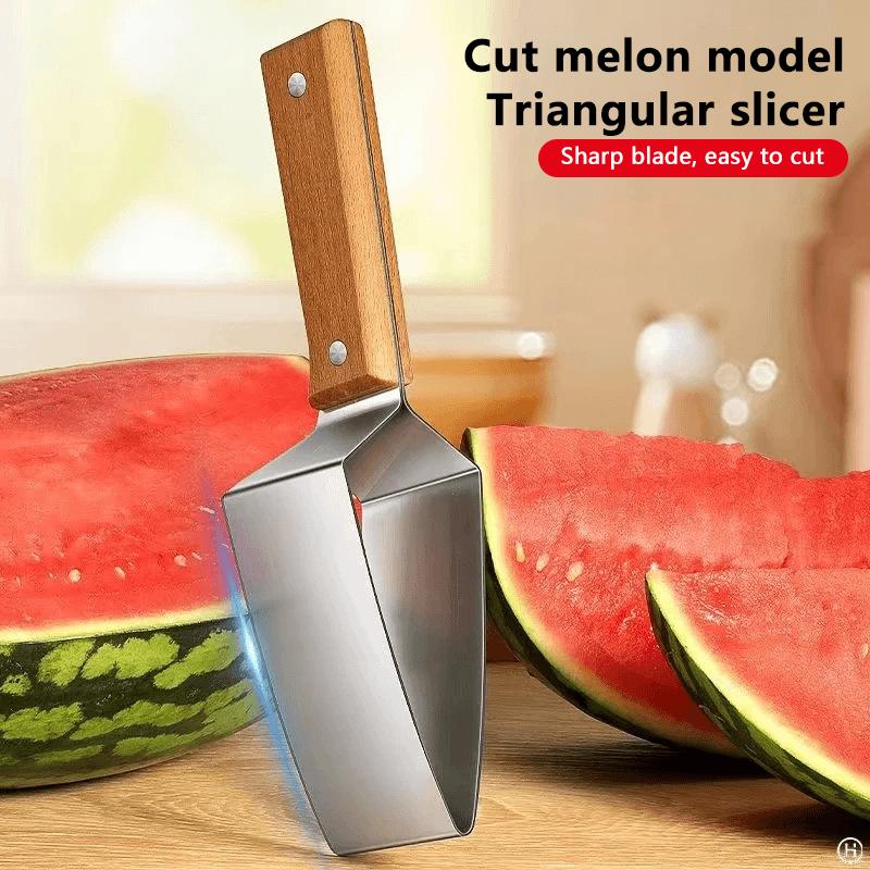 

2 In1 Watermelon Slicers Labor-Saving Fruit Cutter With Bottle Opener Stainless Steel Fruit Slicers Summer Kitchen Accessories