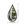 Elegant Water Drop Wall Mirror Sticker for Home Decor