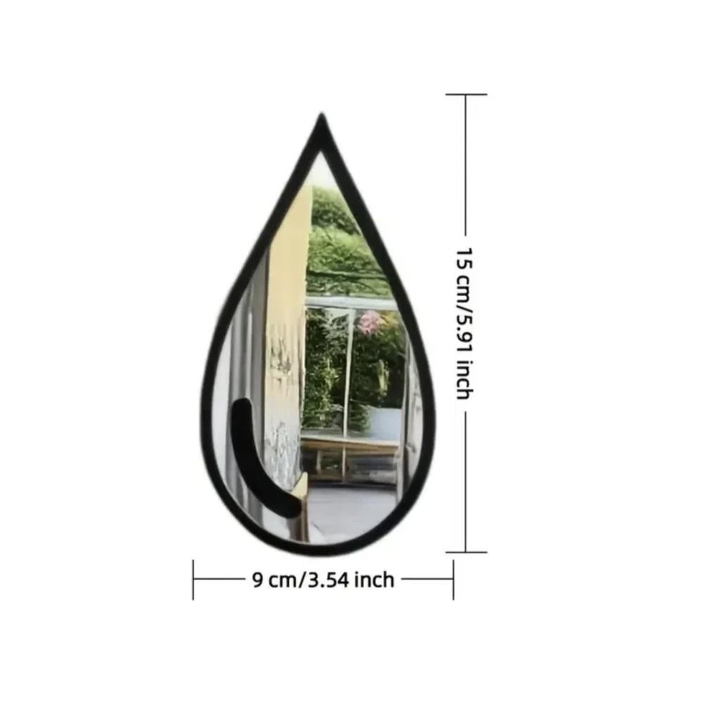 Elegant Water Drop Wall Mirror Sticker for Home Decor