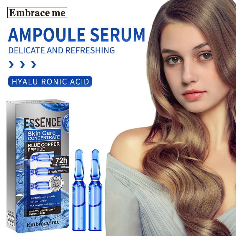 Blue copper peptide essence Blue copper peptide Anti-aging Soothing ampoule essence 2mlx7