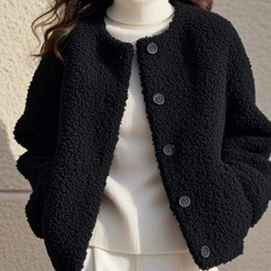 Women's Lambswool Hooded Sweatshirt - Winter 2025 Style, Plus Velvet, Thickened, Loose Cardigan, Trendy and Warm Outerwear for Students.