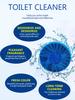 4PCS Automatic Toilet Cleaning Tablets, Bathroom Toilet Water Tank Cleaner, Ocean Fragrance Type, De