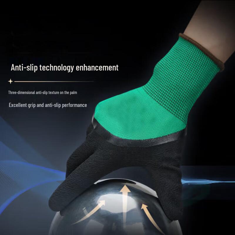 Gummi-Arbeitshandschuhe mit Beschichtung