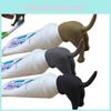 Funny Pooping Dog Butt Toothpaste Topper Brown Black Grey 8.7*7.9*3.7cm
