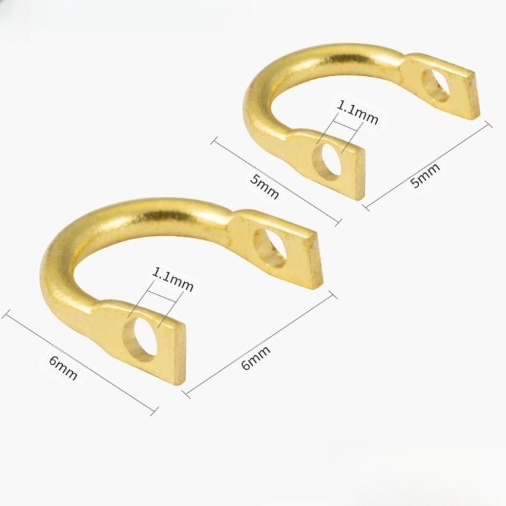 Construção em Latão Argolas para Iscas em Forma de U Argolas para Spinner de Latão