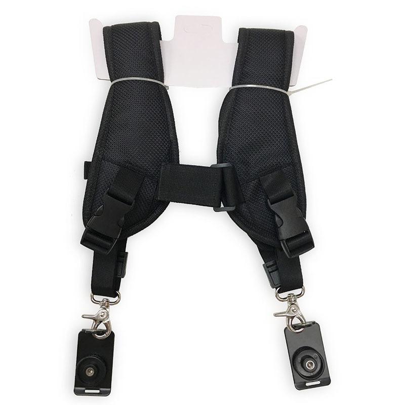 Double Shoulder Belt Strap Professional QUICK STRAP for Tow Video Cameras SLR DSLR