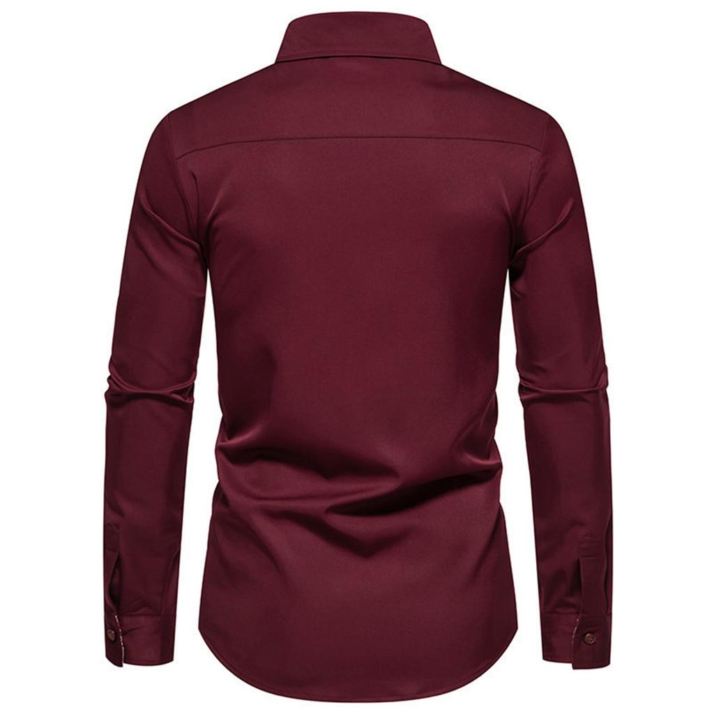 Herrenhemd mit langen Ärmeln und Blumenmuster