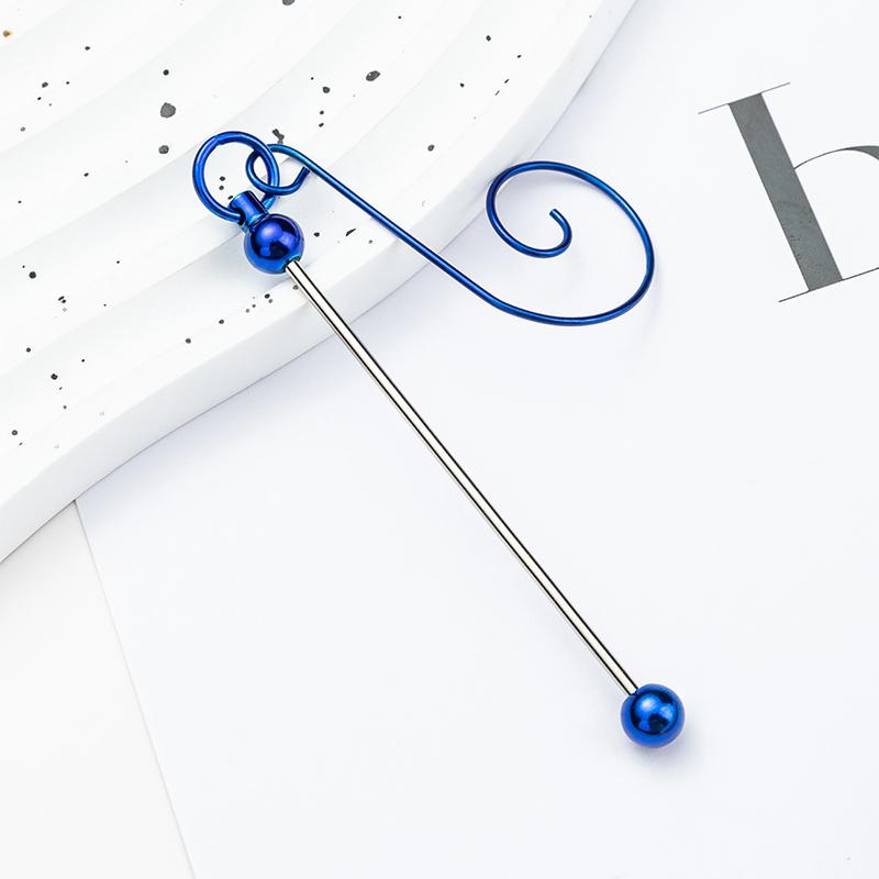 Beadable Metal Christmas Hangers For Crafting And Tree Decoration Colorful Hanging Hook Craft Accessories