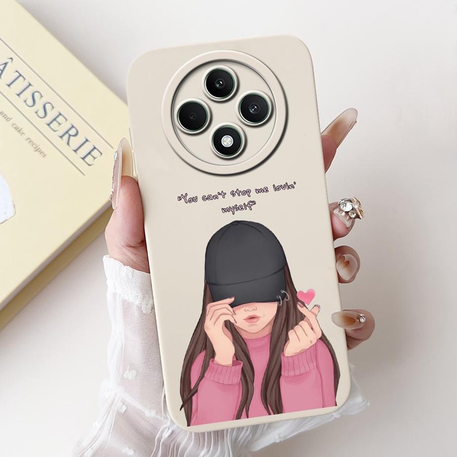 Für Oppo Reno12 F 4G Hülle CPH2687 Neue Luxus Candy Lackierte Abdeckung Stoßfeste Handyhülle Für Oppo Reno 12F Reno12 FS 5G Weiche Hülle