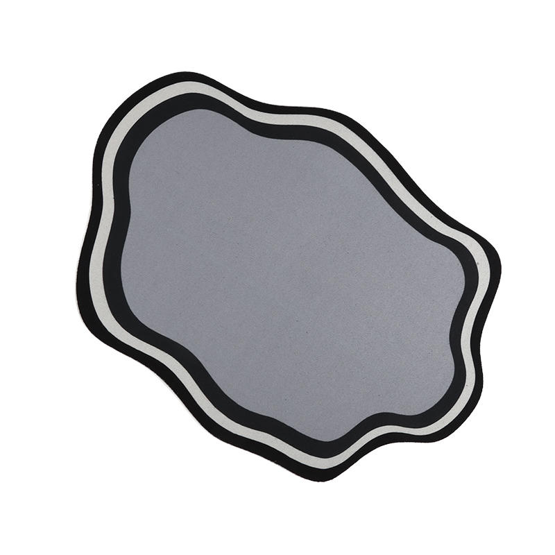 Pet Feeding Mat Cute Shape Dog Diatom Mud Bowl Mat Non-Slip Waterproof Home Decoration Pet Food Mat for Home Dog Feeding Prevent Food Spills