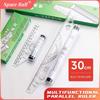 Space Ball Angles Line Multi-Function Rolling Ruler Drawing Tool Roll Draw 15/30cm Metric Rolling Clear Parallel Rolling Ruler