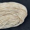 1 Strang Natürliche Süßwasser Weiße Flache Knopfperlen 4-5mm, Ca. 36cm Oval Lose Perlen Für DIY Armband Halskette Schmuckherstellung