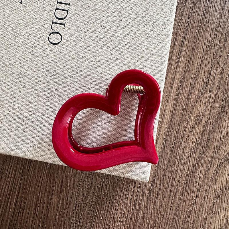 French Red Collection! Large Grip Letters Gold Label Back Head Updo Shark Clip Hair Accessories Headwear Hairpin Hair Claw