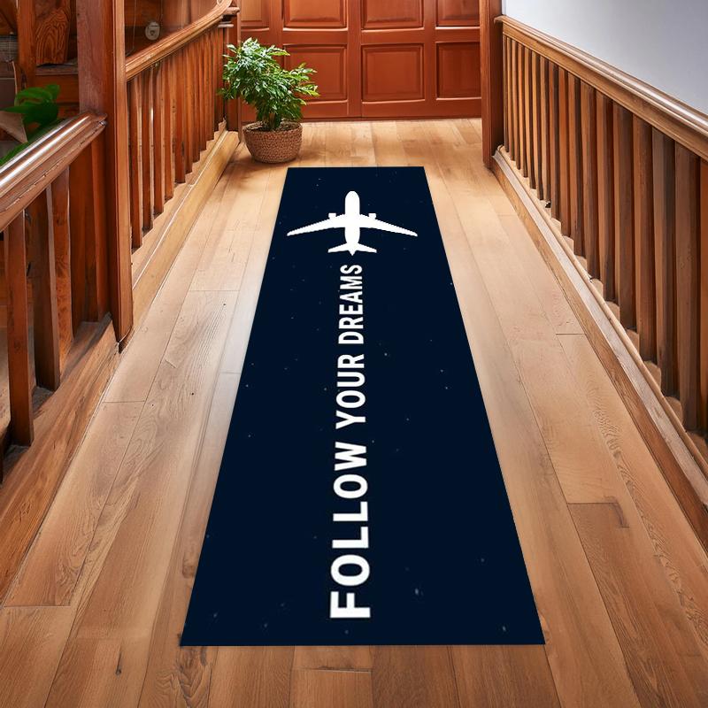 

Airplane Pattern Hallway Runner Rugs Carpets Floor Mats Home Decoration Non Slip Washable Art Carpets for Living Room Carpet 50x150CM