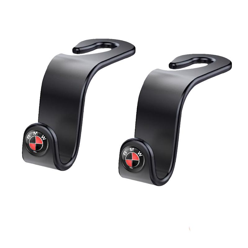 Car Headrest Hooks Hanger Bags Seat Back Organizer Holder Clips Auto Fastener Hooks For BMW Series i3 i4 G07 G06 G05 G02 G01 F48