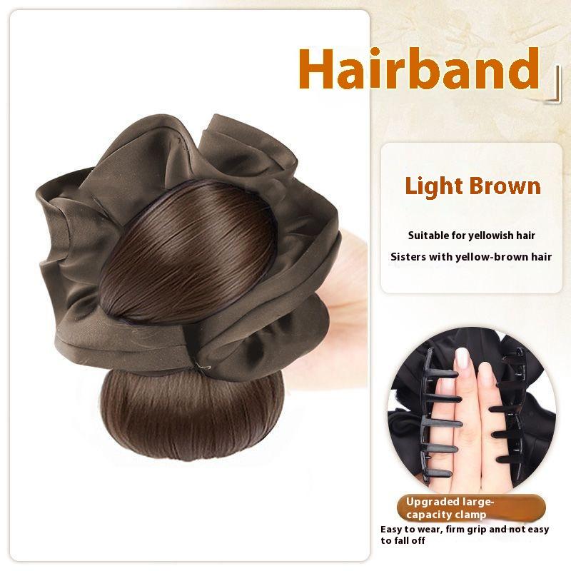 Low Bun Wig Hair Clip-In Messy Bun Hairpiece Straight Hair Extension For Effortless Updo Synthetic Claw Messy Hair Bun For Women