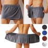 Sexy Men's Wearable Bath Towel Magic Shower Skirt Soft Breathable Swimming Beach Bath Dress Sports Gym Bathrobe