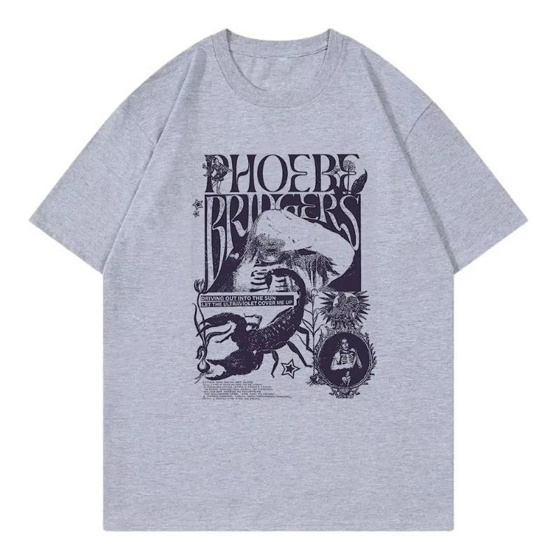 Phoebe Bridgers auf Tour T-Shirt Mode Damenbekleidung Harajuku T-Shirt Unisex Hohe Qualität Lässige Baumwolle T-Shirts Shirts Grafik