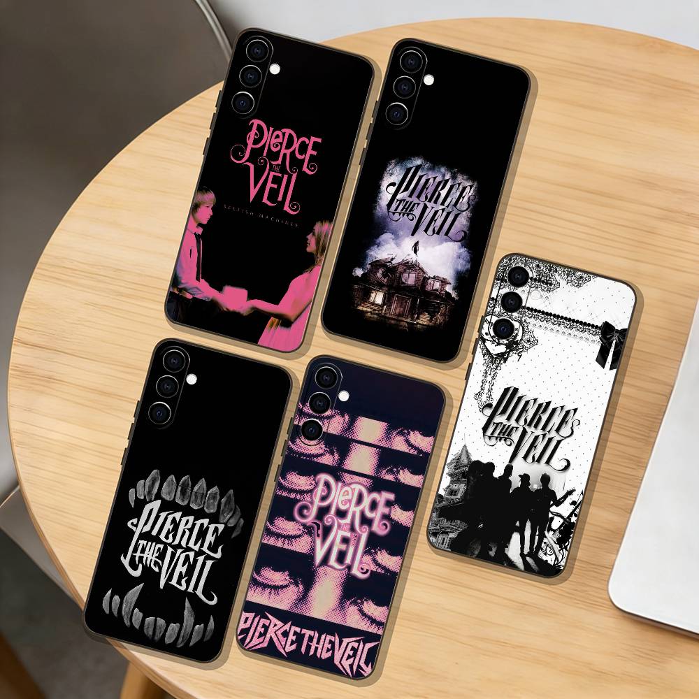 Pierce t-The Veil Band Phone Case For Samsung Galaxy A73,A72,A71,A70,A53,A52,A51,Others Soft Black Cover