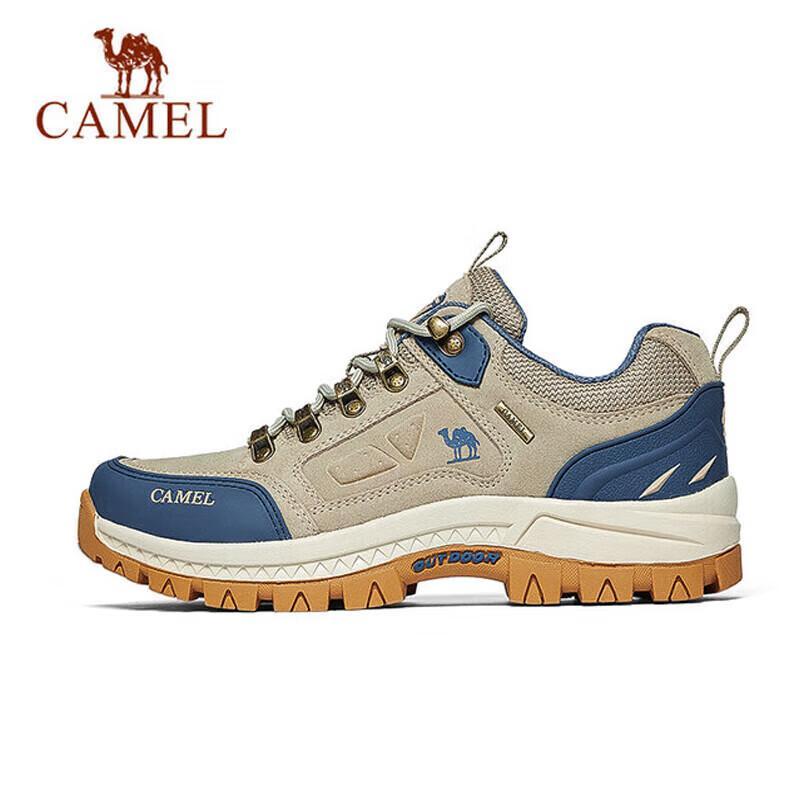 Camel Outdoor Leather Hiking Shoes