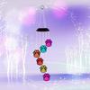 Solar Cat Paw Color Changing Wind Chime Light With Led For Garden Outdoor Decor