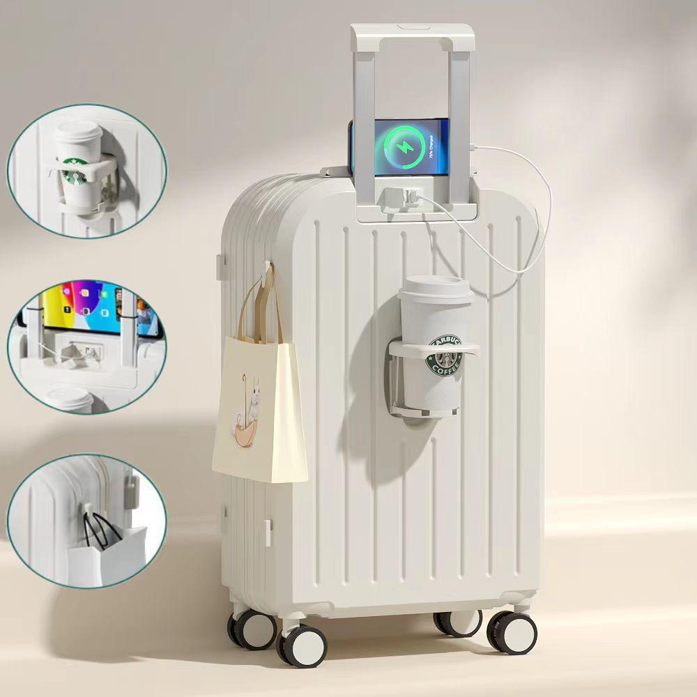 20-Inch Lightweight Spinner Suitcase: Stylish, Compact, with Combination Lock, Unisex Design and High-Quality Wheels for Easy Travel.