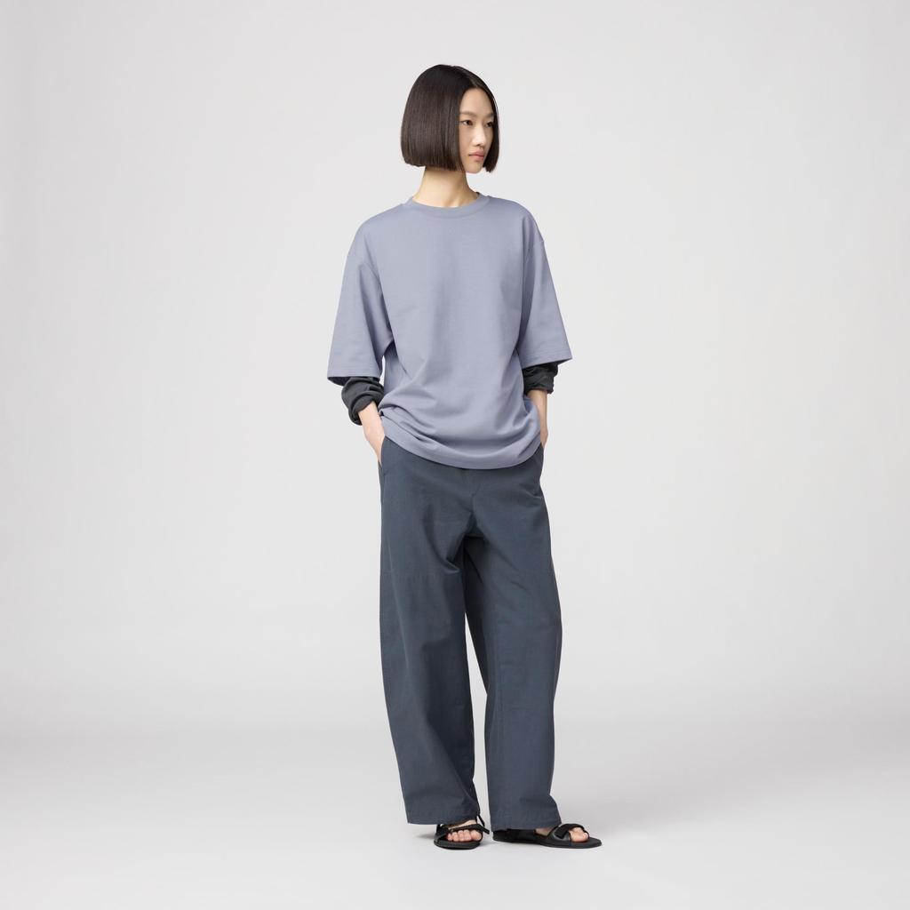 3 X Uniqlo Japan Air Rhythm Cotton Oversized Tee  5 Minute Sleeves 