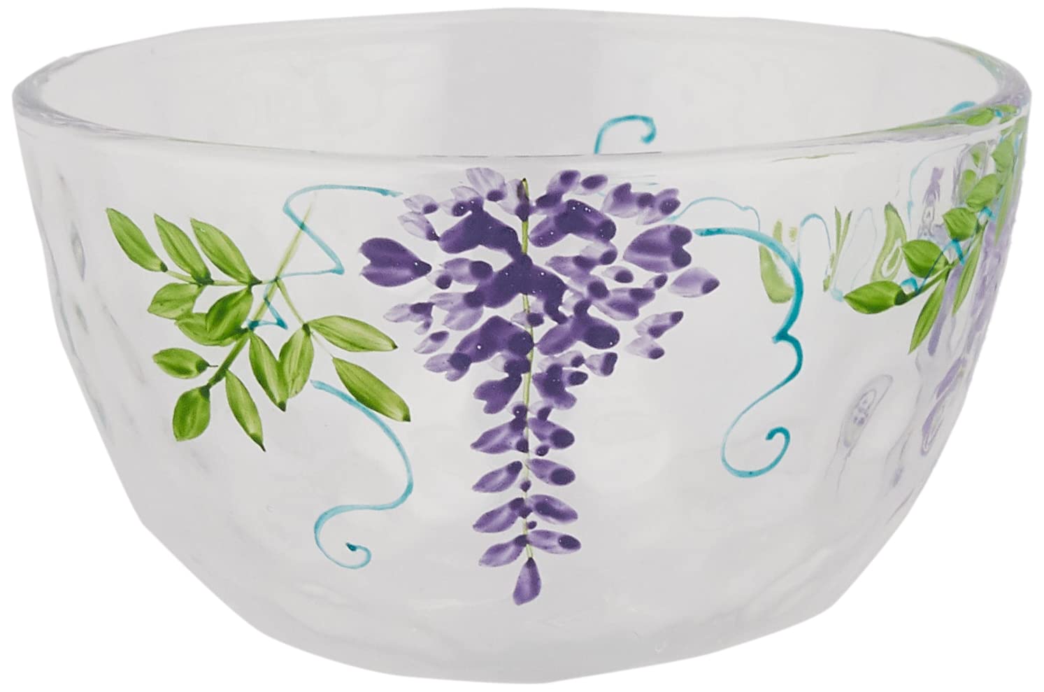 

Kyoto Iroe Glass Bowl with Young Leaves, Small (Gift Boxed) - Wisteria