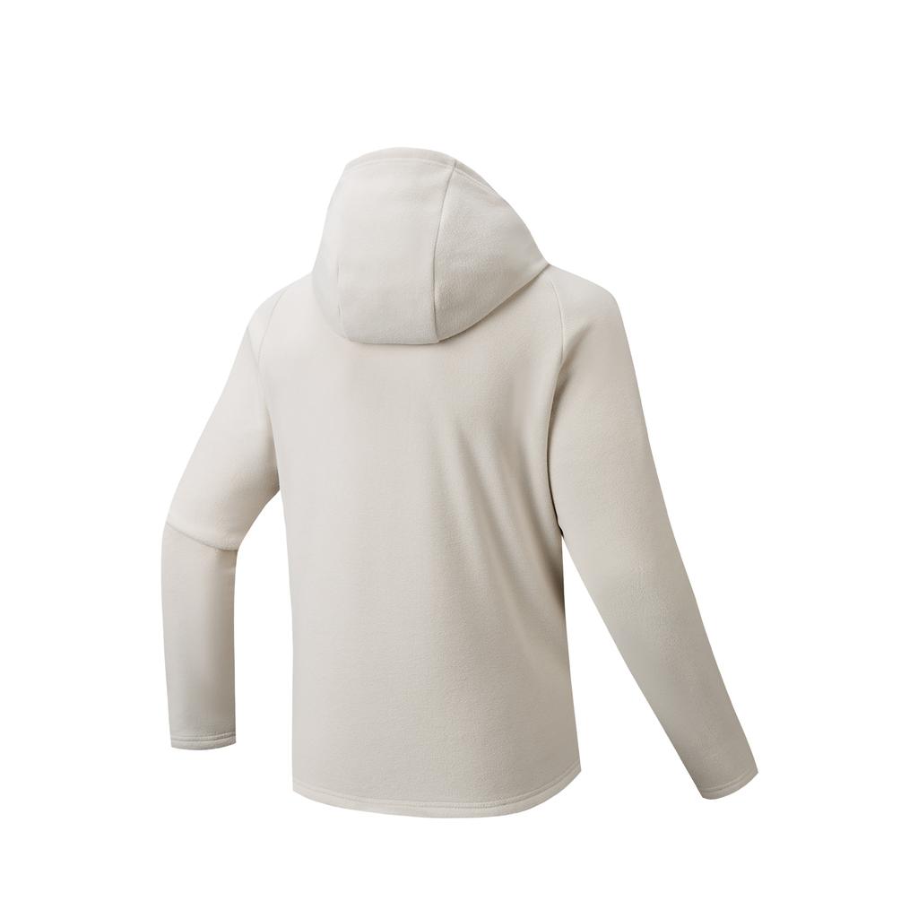 Anta Outdoor Series Fire Shell Warm Windproof Anti-Static Comfortable Versatile Casual Fashion Hooded Jacket Unisex Jackets Milled-Grey 972616701-1