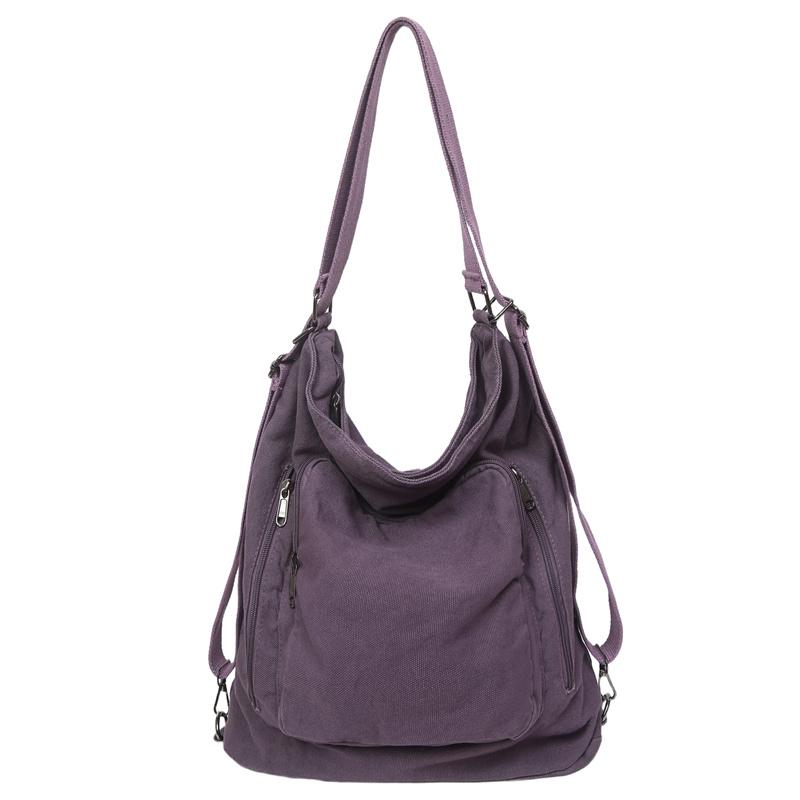 

Женская спортивная сумка нейлоновая большой вместимости на плечо/через плечо фиолетовый