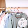 Semicircular Non-Slip Hanger Anti-Shoulder Corner Household Hanger Multi-Functional Drying Rack Plastic Clothes Support Hook Hanger