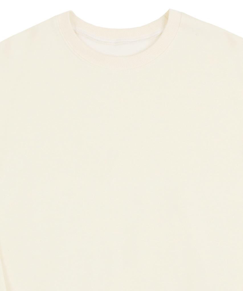 GRAVER [Unisex] Elbow Flame Smile Sweatshirt_Cream
