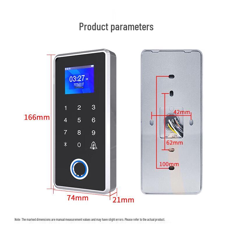 Zhendi X16 Waterproof Fingerprint Access Control System