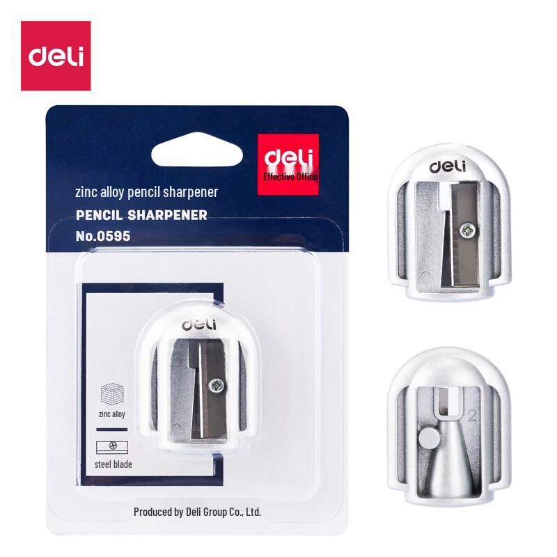 Deli Uhoo 0595 Manual Pencil Sharpener серебристый