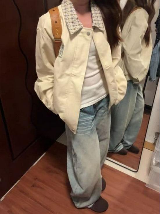 2025 Autumn Women's Retro Loose Square Neck Jacket - Korean Style Casual Coat