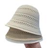 2025 Women's Summer Sun Protection Knit Bucket Hat - Breathable, Slimming, Sunscreen Basin Hat