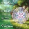 10 Inch Hanging Wind Spinner with 360 Degree Hook for Balcony Garden Decor Spring Summer Outdoor DecorationMetal Wind Chimes for Home Decor
