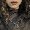 Ins Creative Thorns Iron Thorns Flame Collarbone Chain Necklace, New Hip Hop Sweater Necklace