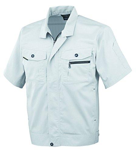 COCOS Nobuoka AS-930 Short Sleeve Blouson, Silver, Size 3L