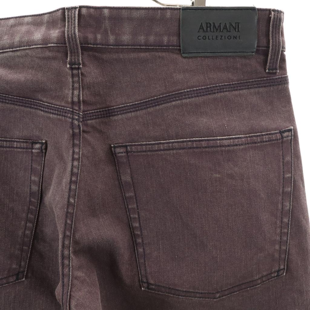 Armani Collezioni P50 Narrow Collar Denim Pants W31 Purple Men's Used