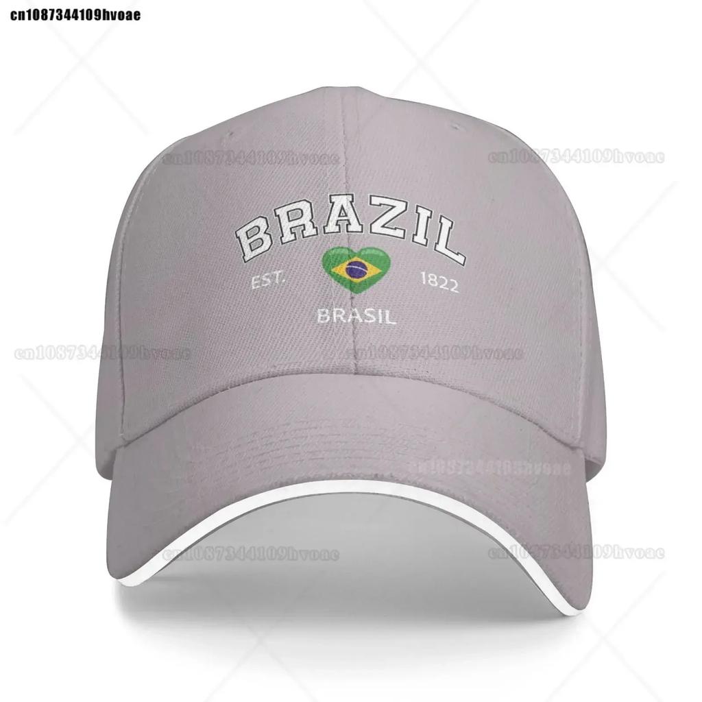 Fashion Flag Hats Brazil EST Baseball Cap Unisex Adjustable Summer Sport Caps Brasil Sandwich Caps Snapback Golf Hat