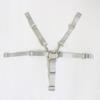 Gray 5-Point Nylon Harness Strap for High Chair and Stroller