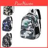 Travel Printed Backpack Fashionable Wear Resistant Schoolbag Student