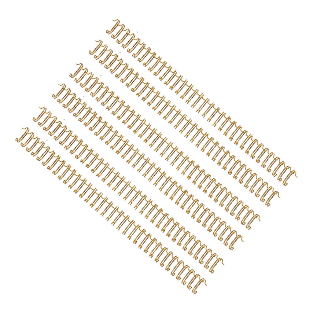 Double Loop Wire Binding Spine 1 2in Diameter 34 Loop 3:1 Pitch 100 Sheets Capacity Iron Wire Binding Ring