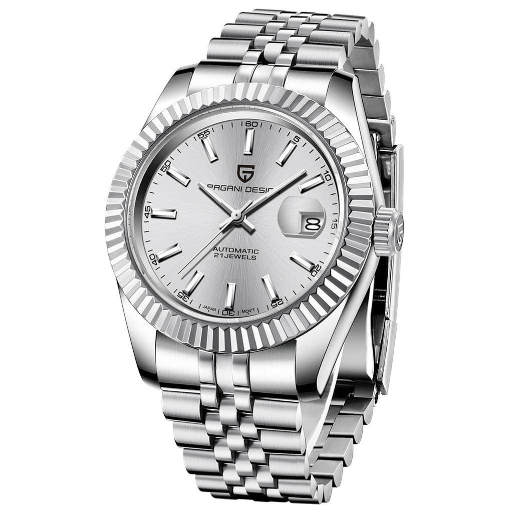 Ceas PAGANI DESIGN Mișcare automată Fabricat în Japonia Scafandri Carcasă mecanică Lunetă ceramică rezistentă la apă Ceas de rochie de lucru pentru afaceri Curea din oțel inoxidabil