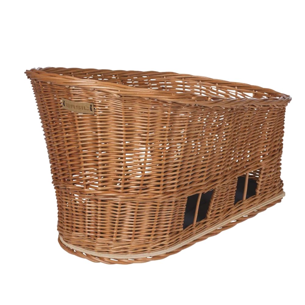 

BASIL Bicycle Basket for Pets, Passja Dog Rear Basket MIK2.0, Natural