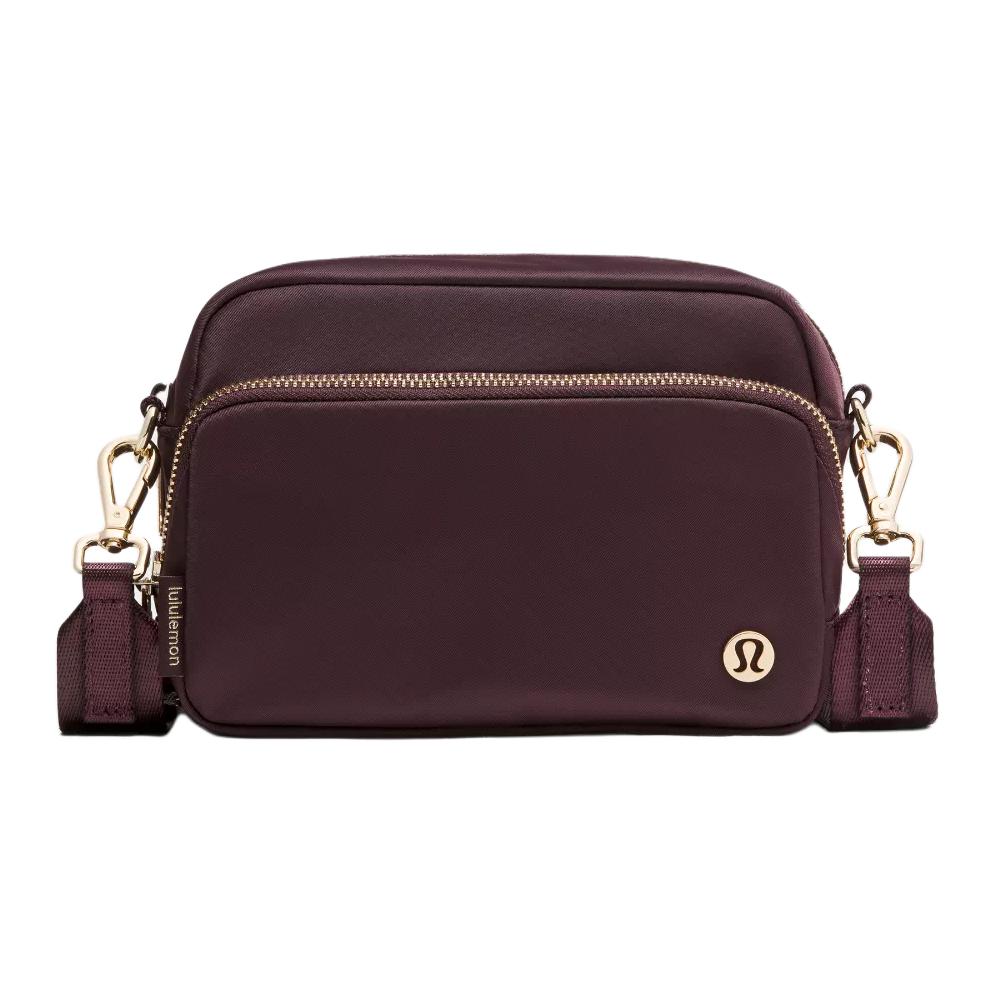 Lululemon Everywhere 2L Zipper Crossbody Bag Women bags Black Plum LU9C80S-074104 Black Li Color